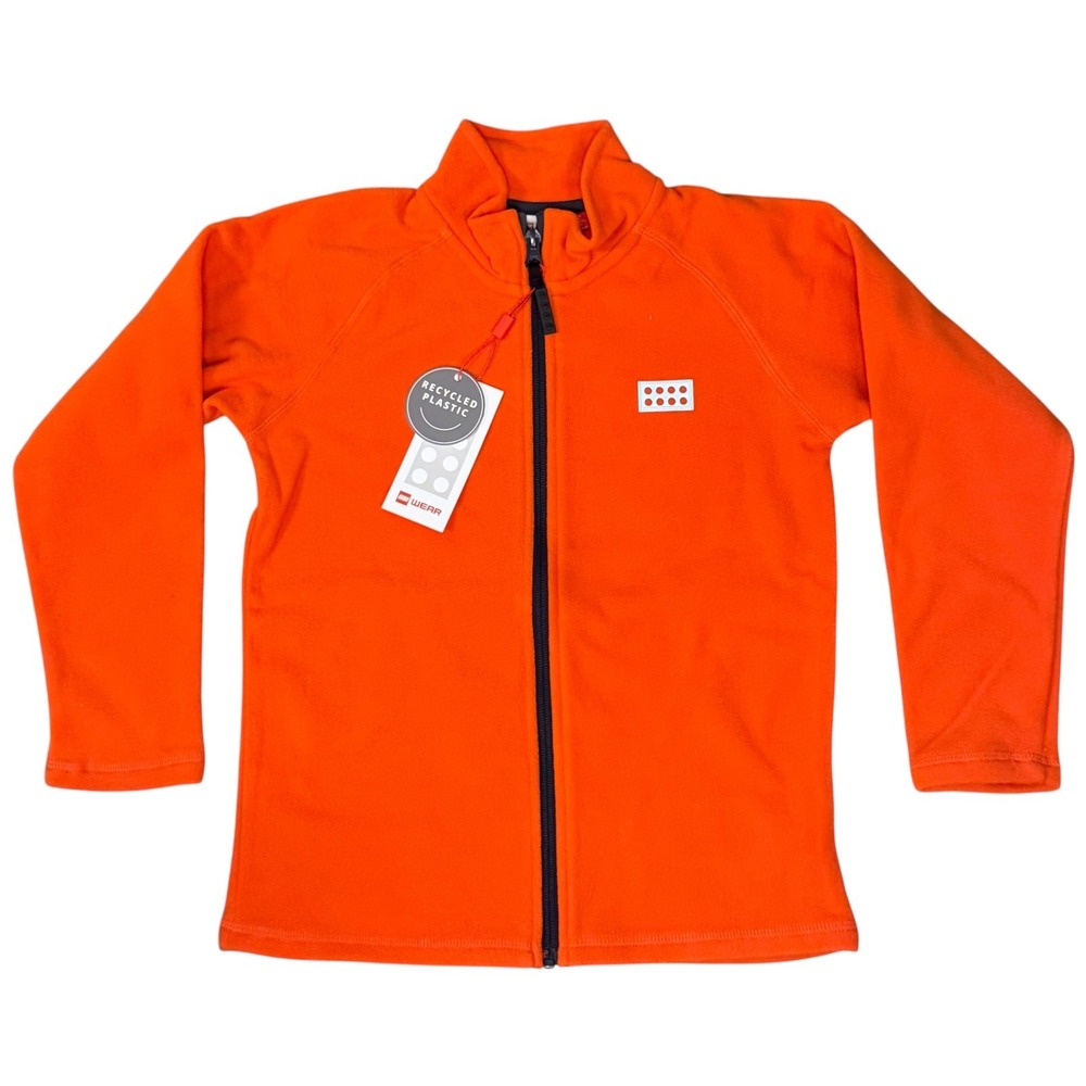 LEGO Wear Kids Orange Fleece Zip Up Jacket‎ Kids Size 9 Years 134